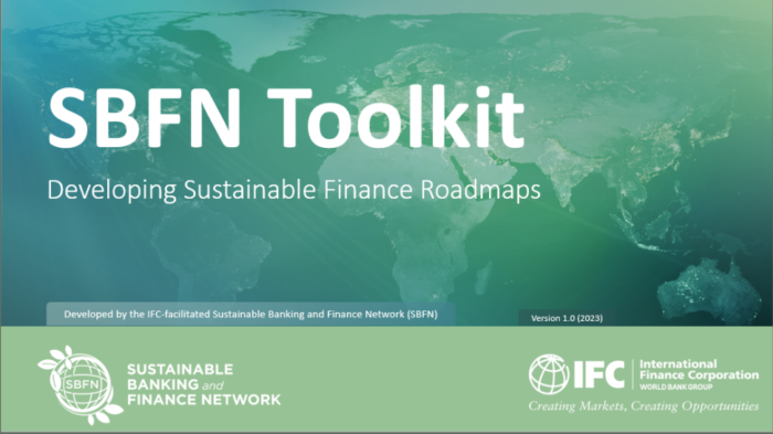 SBFN Toolkit: Developing Sustainable Finance Roadmaps