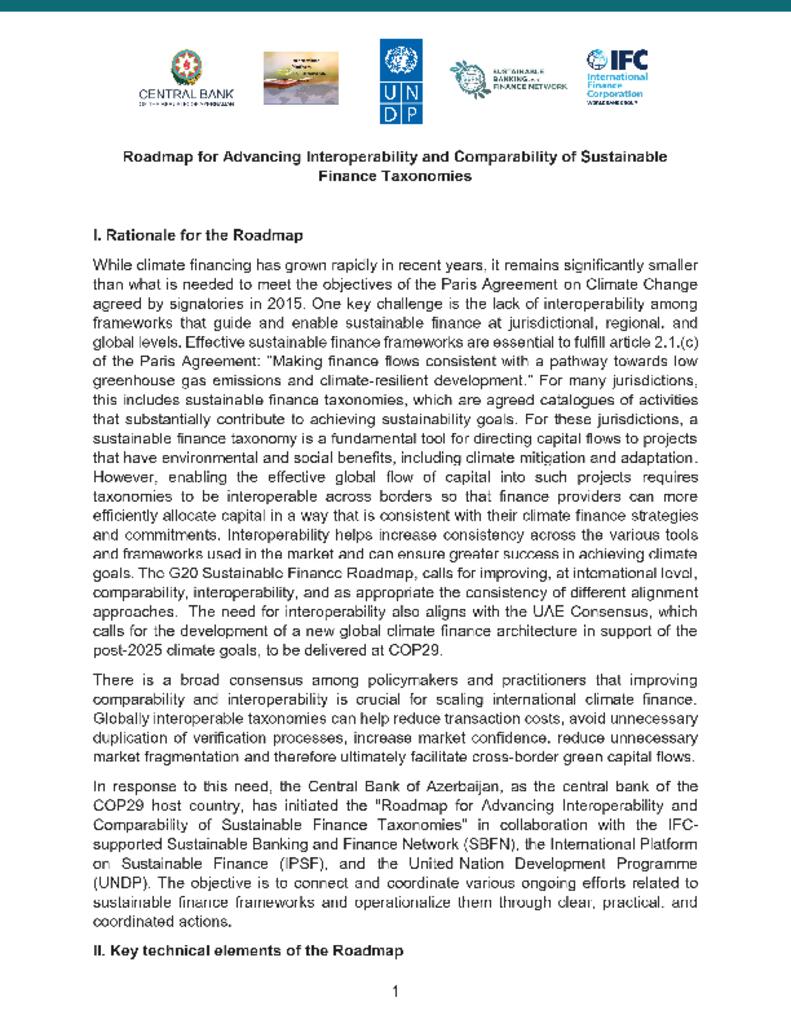 Roadmap for Advancing Interoperability